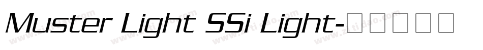 Muster Light SSi Light字体转换